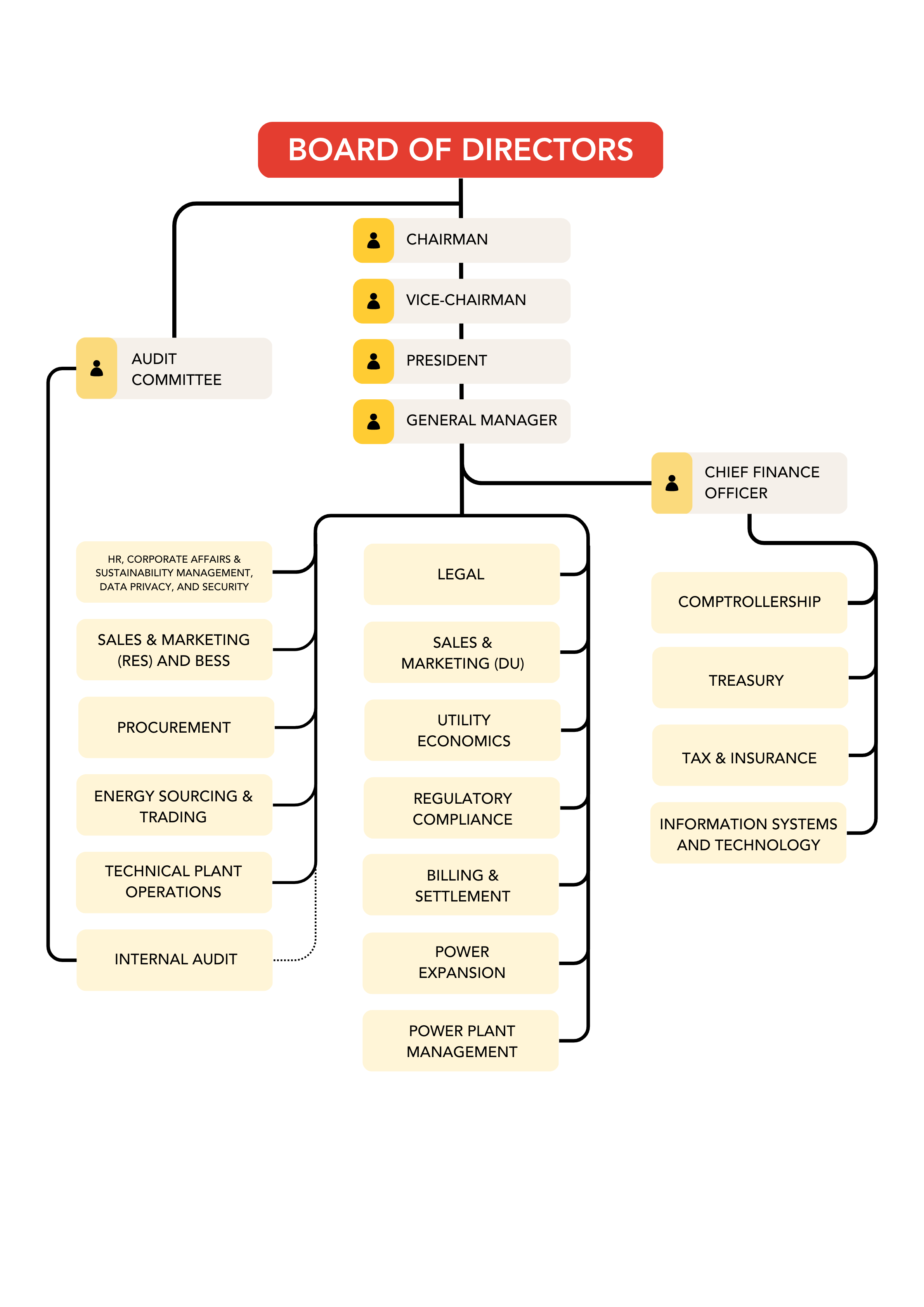 San Miguel Global Power Organizational Structure